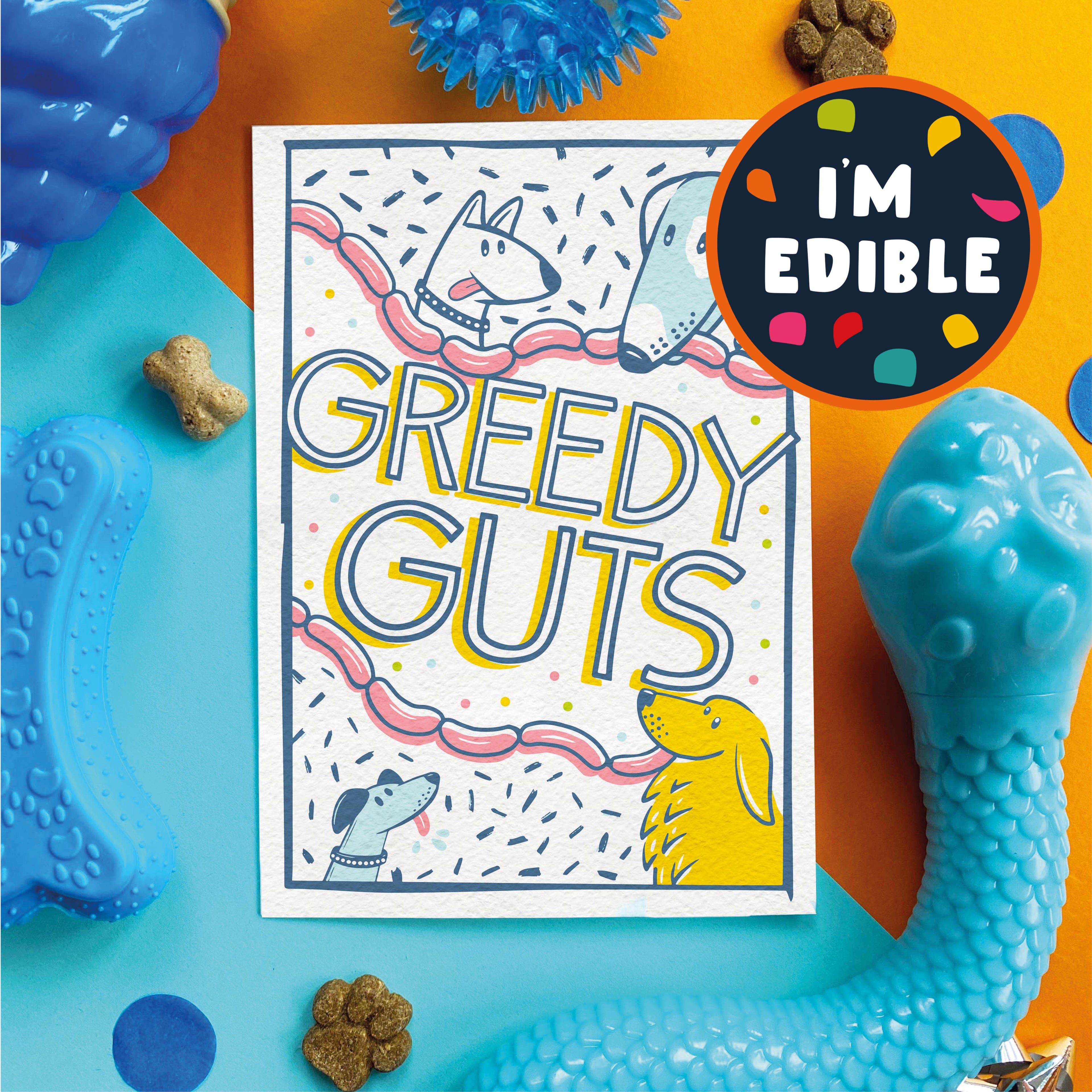 Greedy Guts — Edible Card