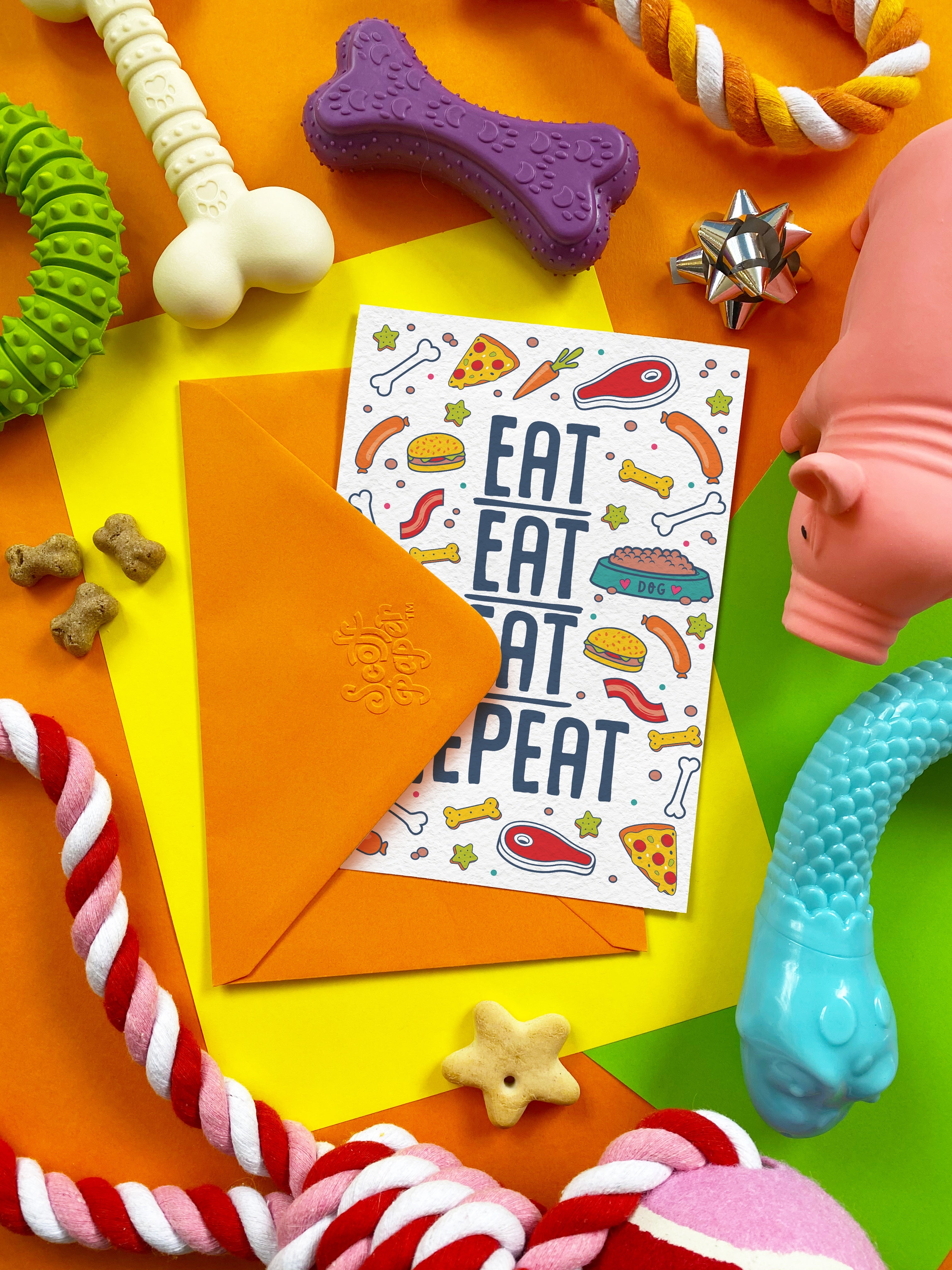 Eat Eat Eat Repeat — Edible Card