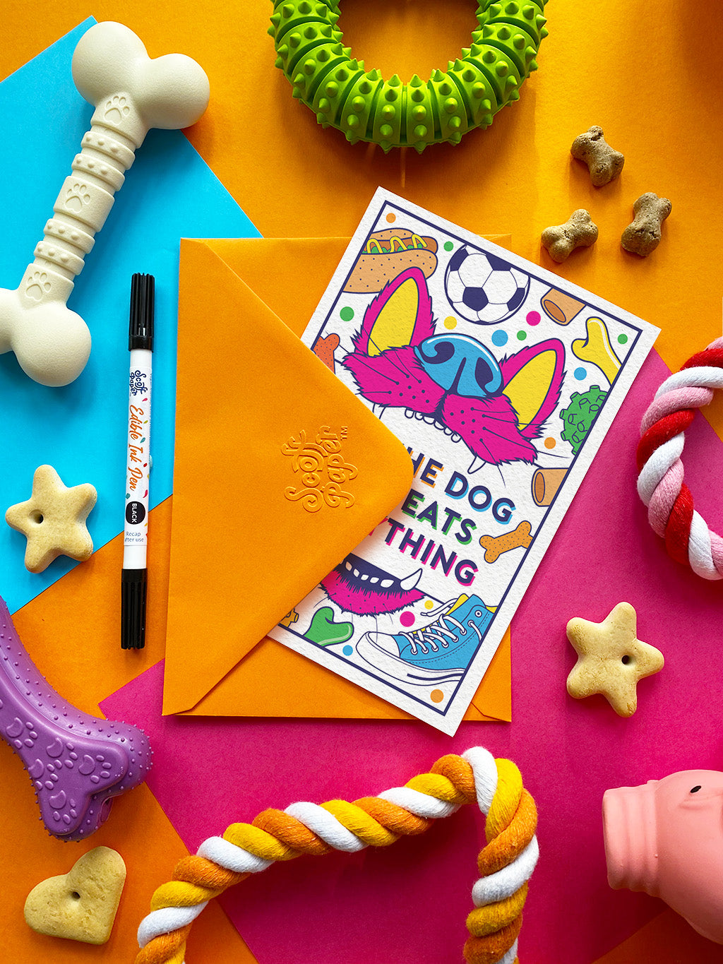 For the Dog Who Eats Everything — Edible Card