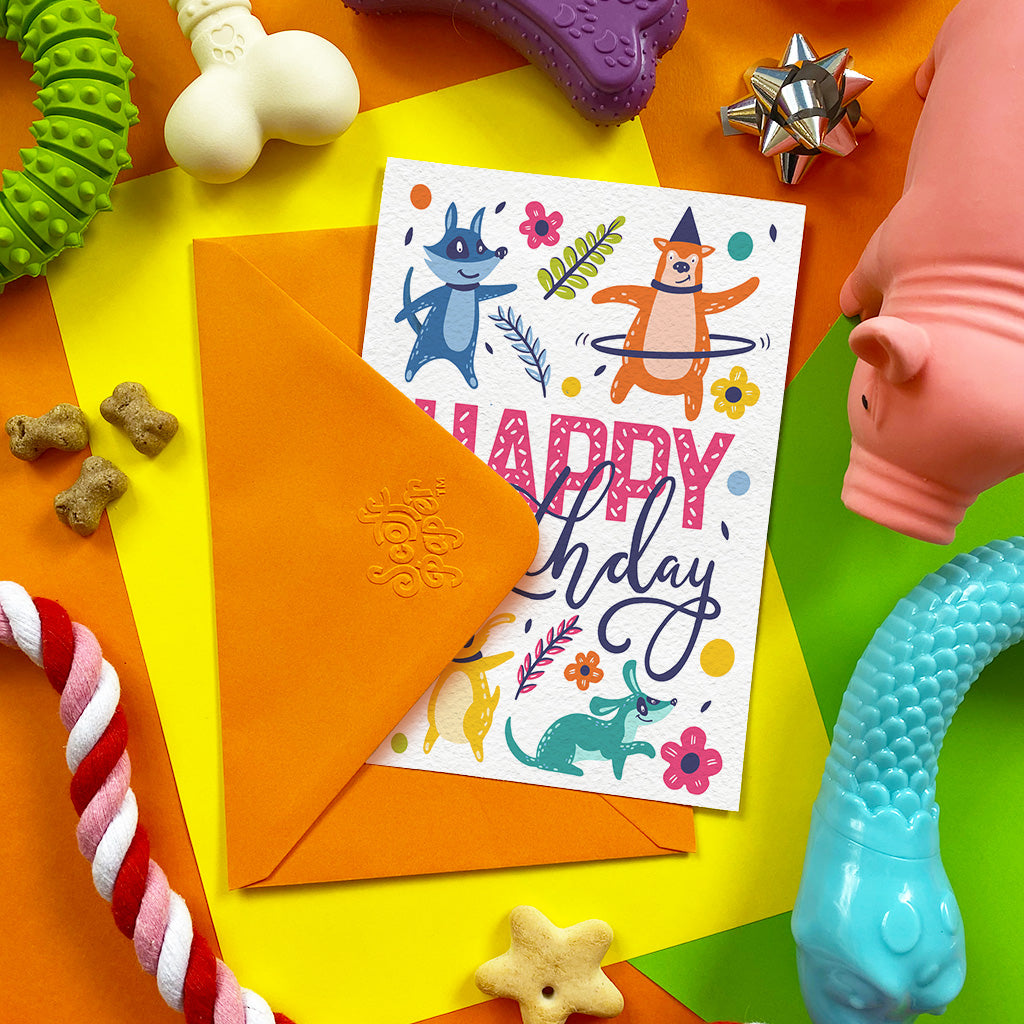 Happy Birthday Flowers — Edible Card