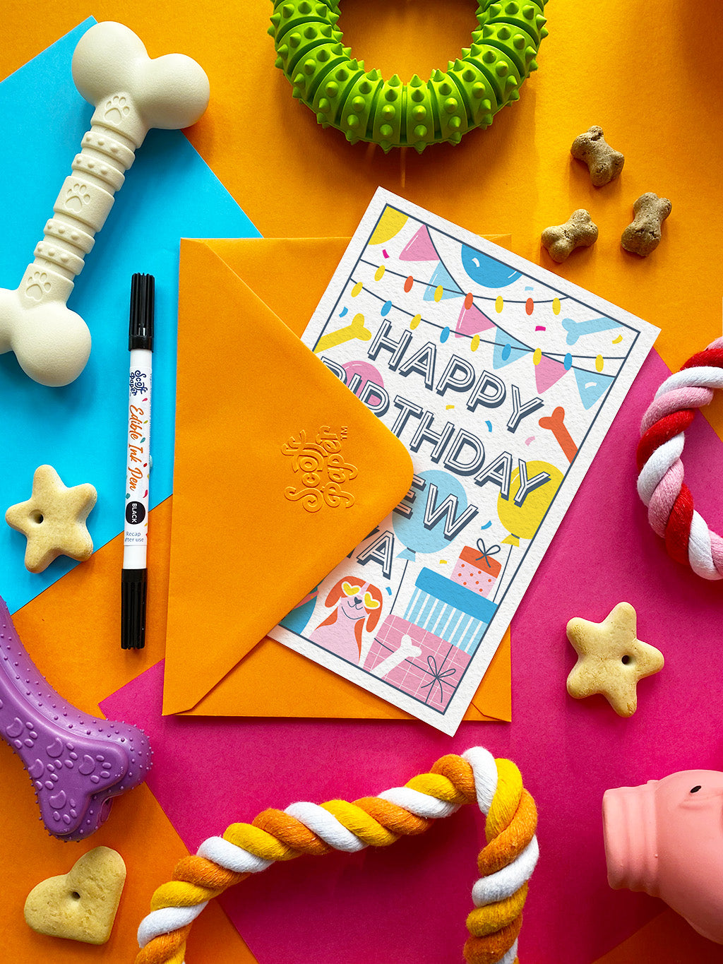 Happy Birthday Chew Ya — Edible Card