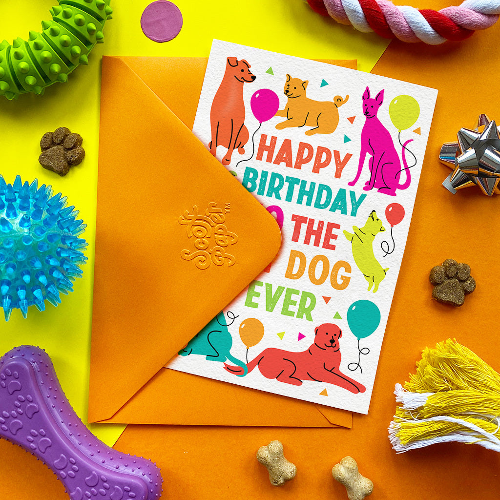 Happy Birthday to the Best Dog Ever — Edible Card