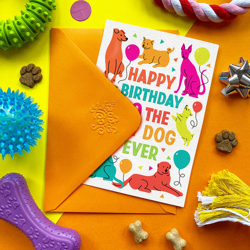 Happy Birthday to the Best Dog Ever — Edible Card