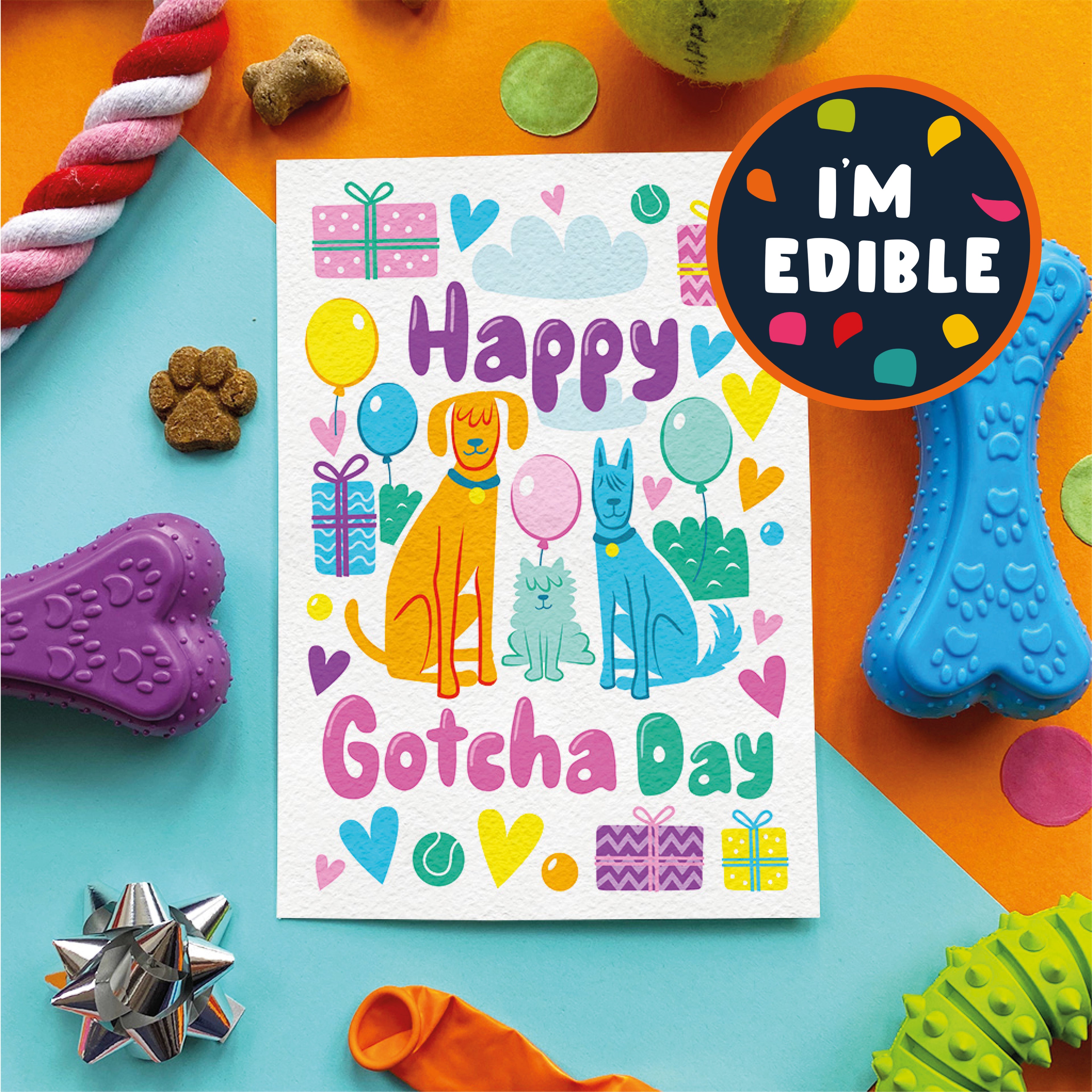 Happy Gotcha Day — Edible Card